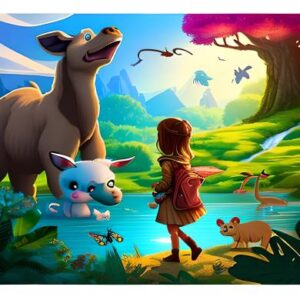 Magical Adventure-A Young Girl Discovers a World of Talking-Animals--lily in magical world of talking animals