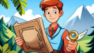 Tomy's Backyard Treasure Hunt with a Mysterious map : English Short Story For Kids