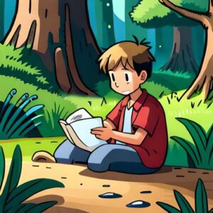 Tomy's Backyard Treasure Hunt with a Mysterious map : English Short Story For Kids-tommy reading grandfather note
