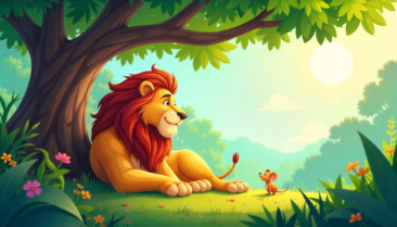 Title: The Lion and the Little Mouse - An English Short Story for Kids